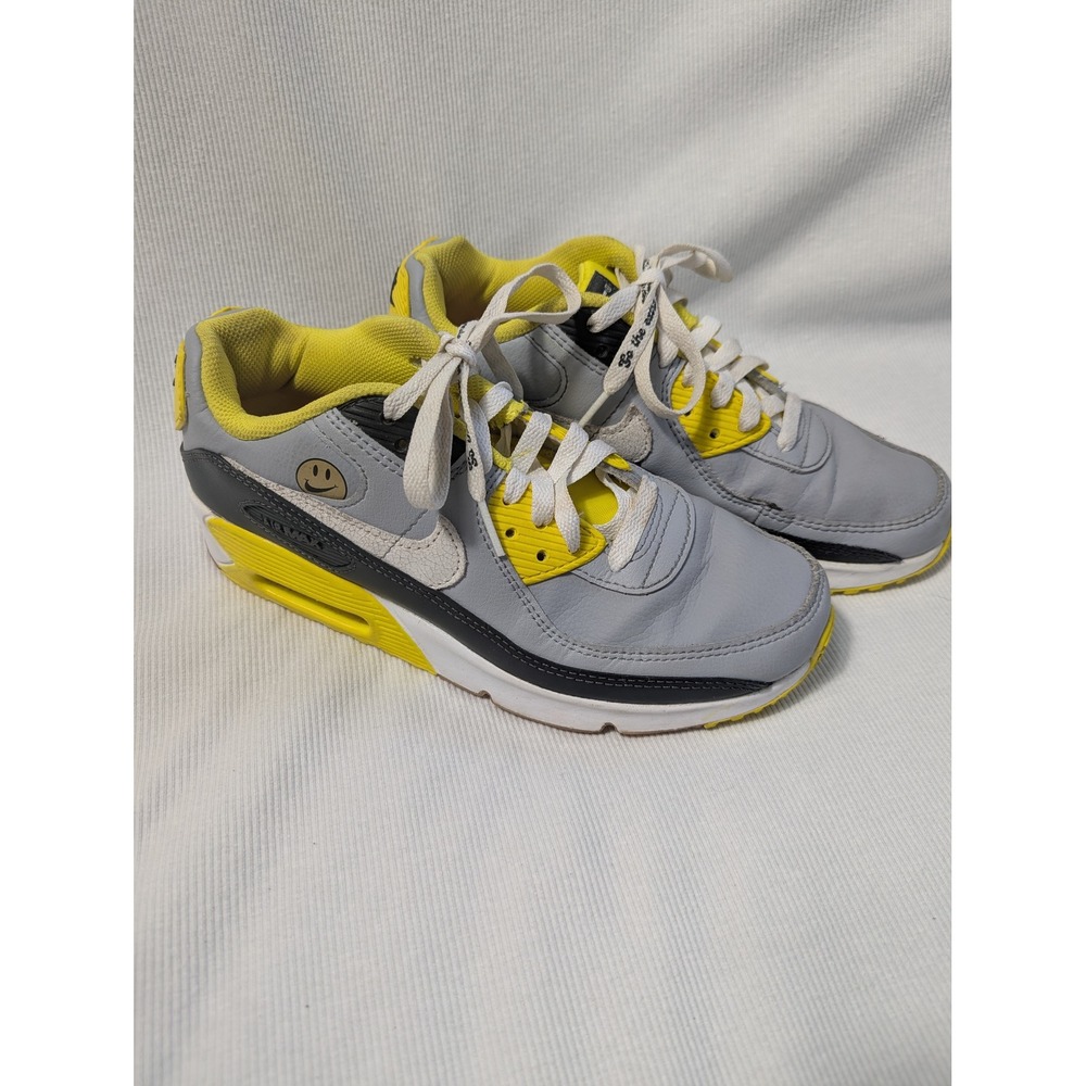Nike Air Max 90 Go‎ The Extra Smile Kids Shoes Grey Yellow Black DO5862-001